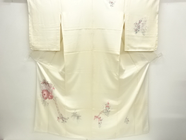JAPANESE KIMONO / HOMONGI / FLORAL PLANTS